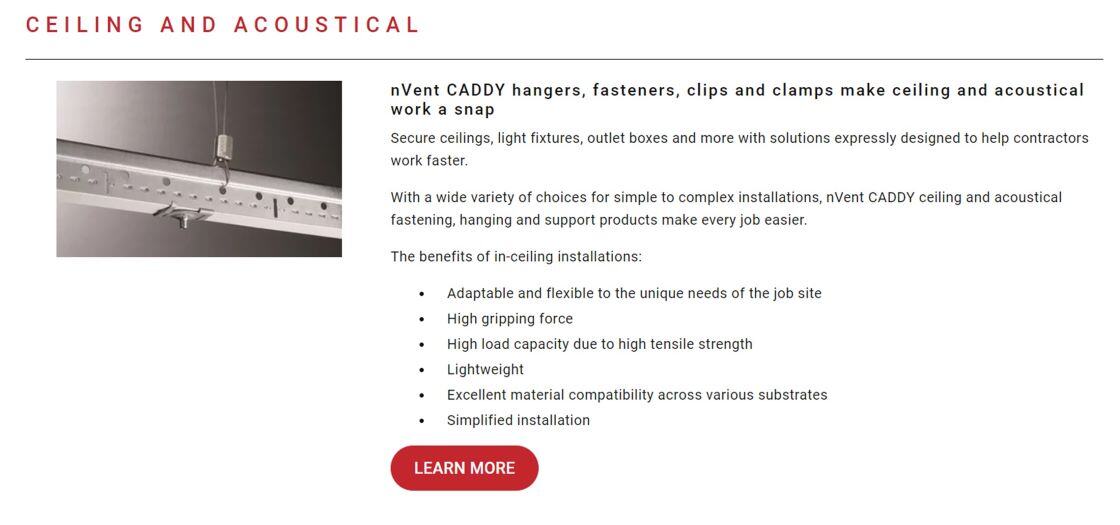 Caddy Ceiling & Acoustical
