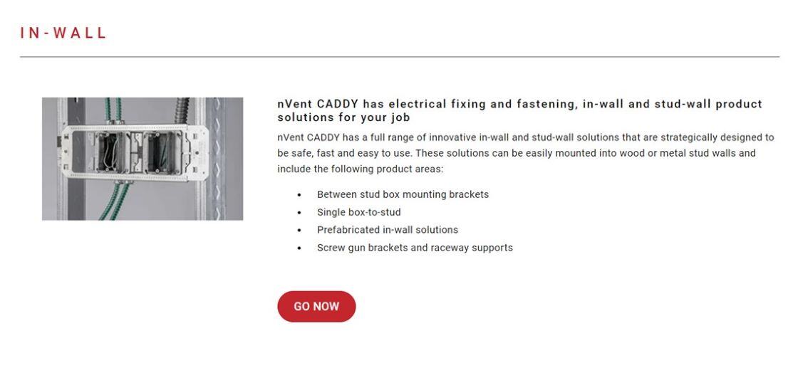 Caddy In-wall