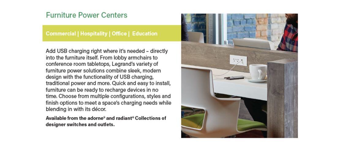 Legrand Furniture Power Centers