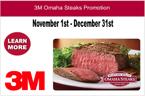 3M Omaha Steaks Promotion