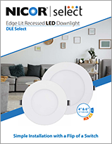 NICOR Edge Lit Recessed LED Downlight