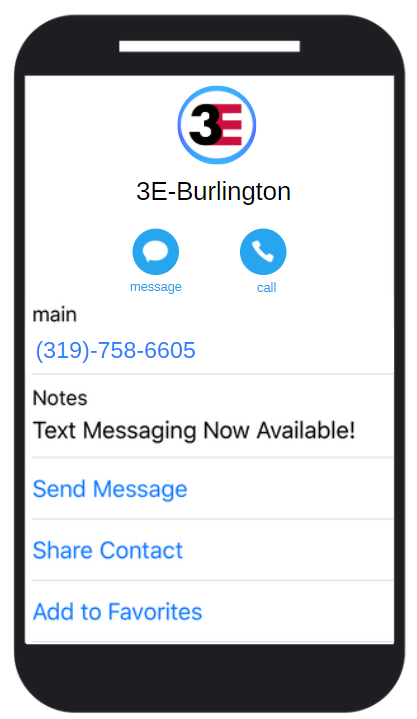 3E Texting Burlington