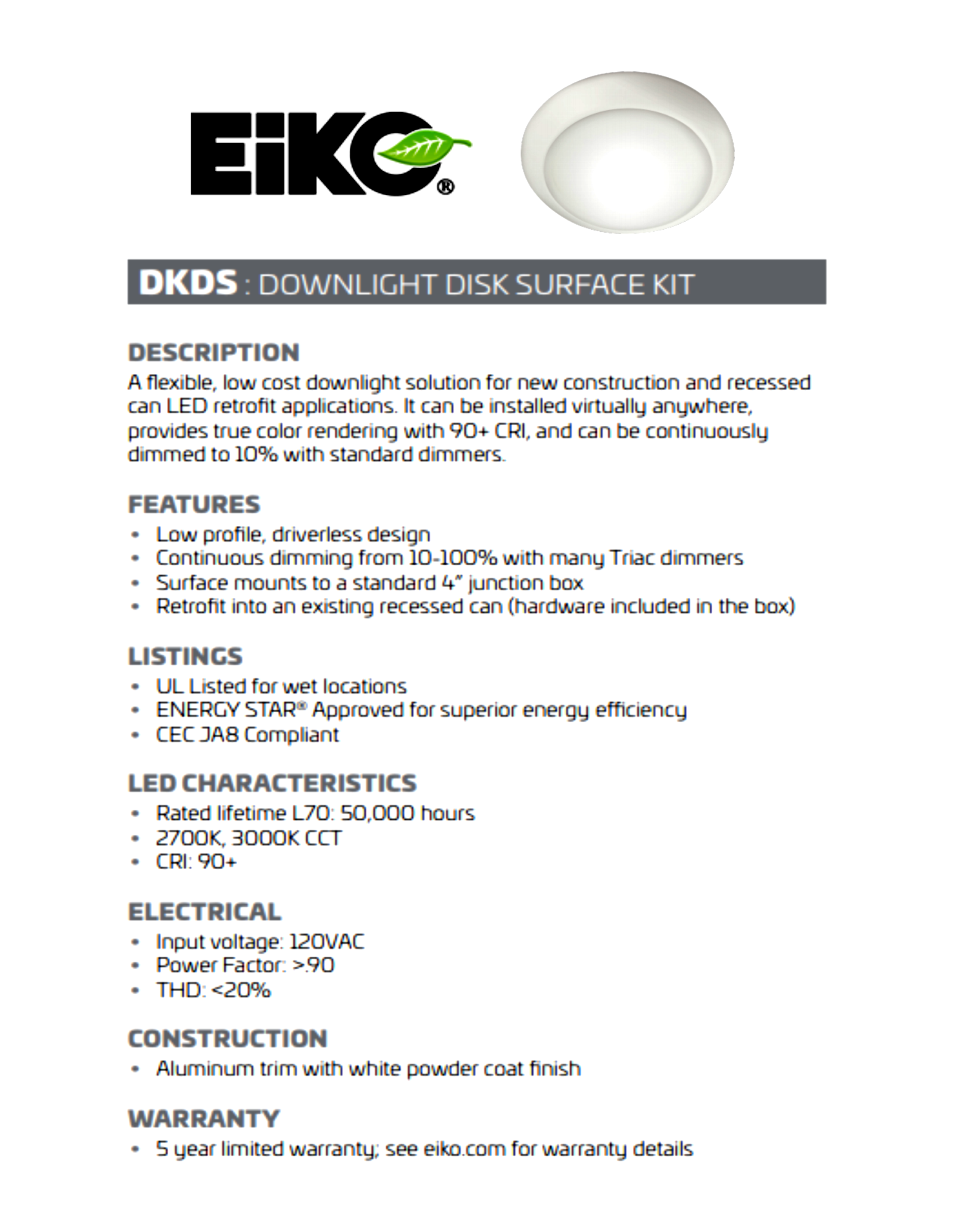 EiKO New Products